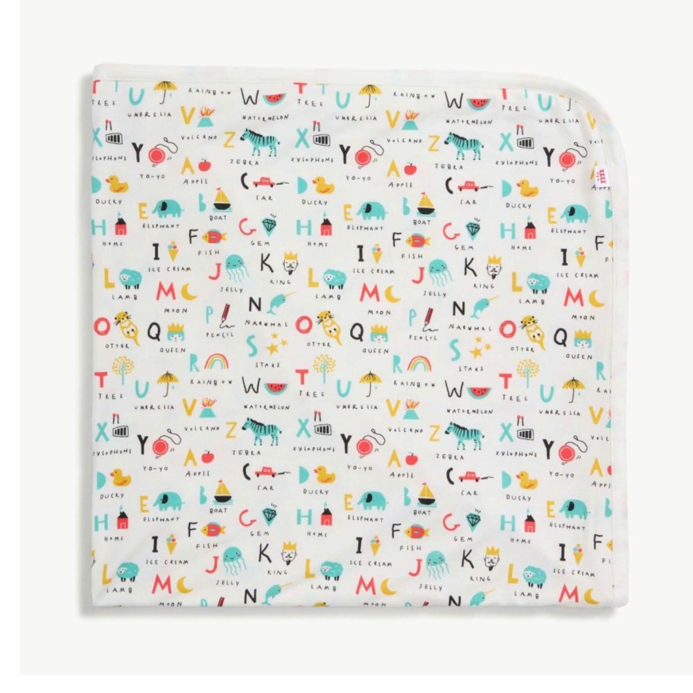 NWT Magnetic Me Alphabet Print Baby Blanket